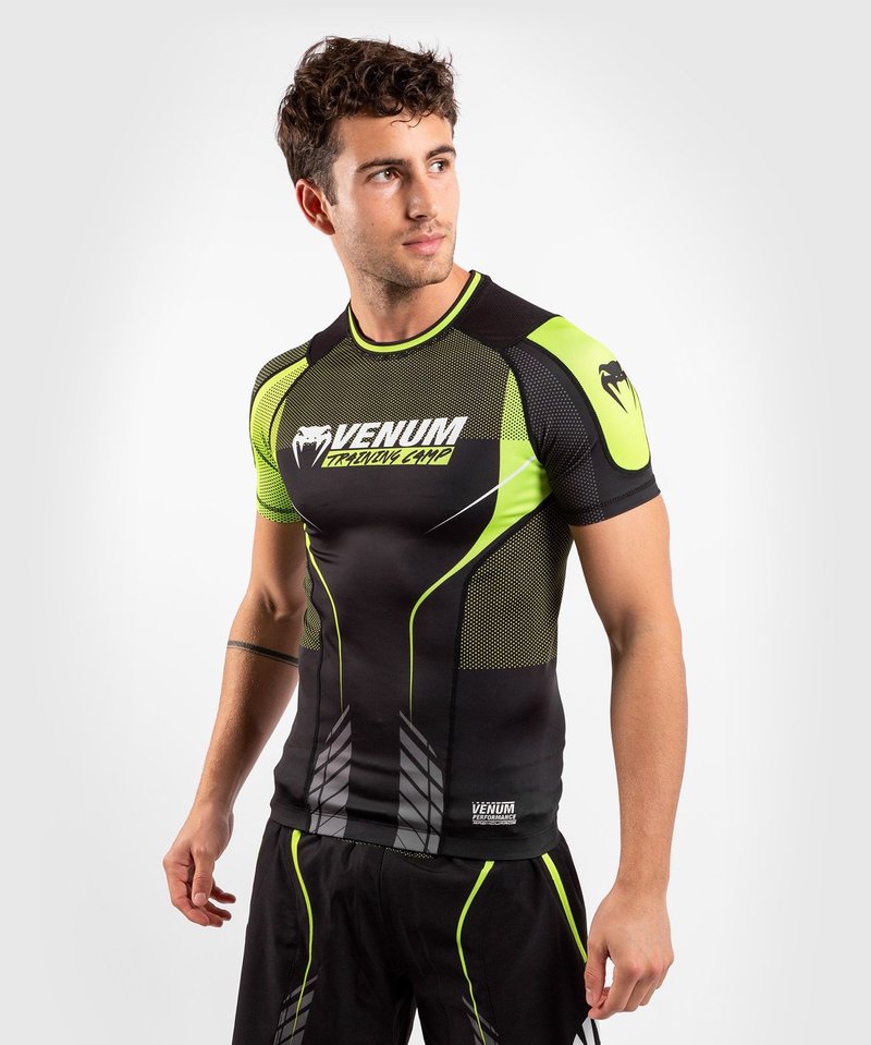 Venum Venum Training Camp 3.0 S/S Rash Guard Black Yellow