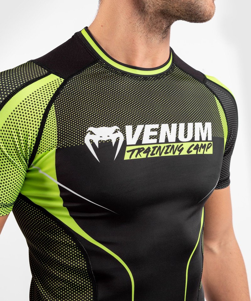 Venum Venum Training Camp 3.0 S/S Rash Guard Black Yellow