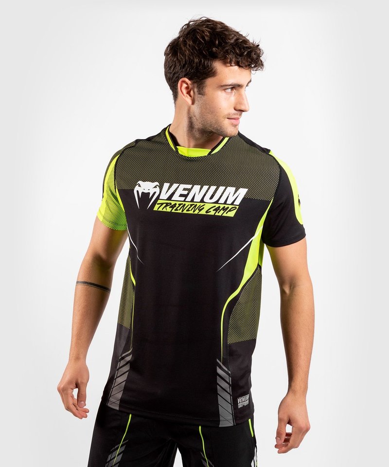 Venum Venum Trainingslager 3.0 Dry Tech T-Shirt Schwarz Gelb