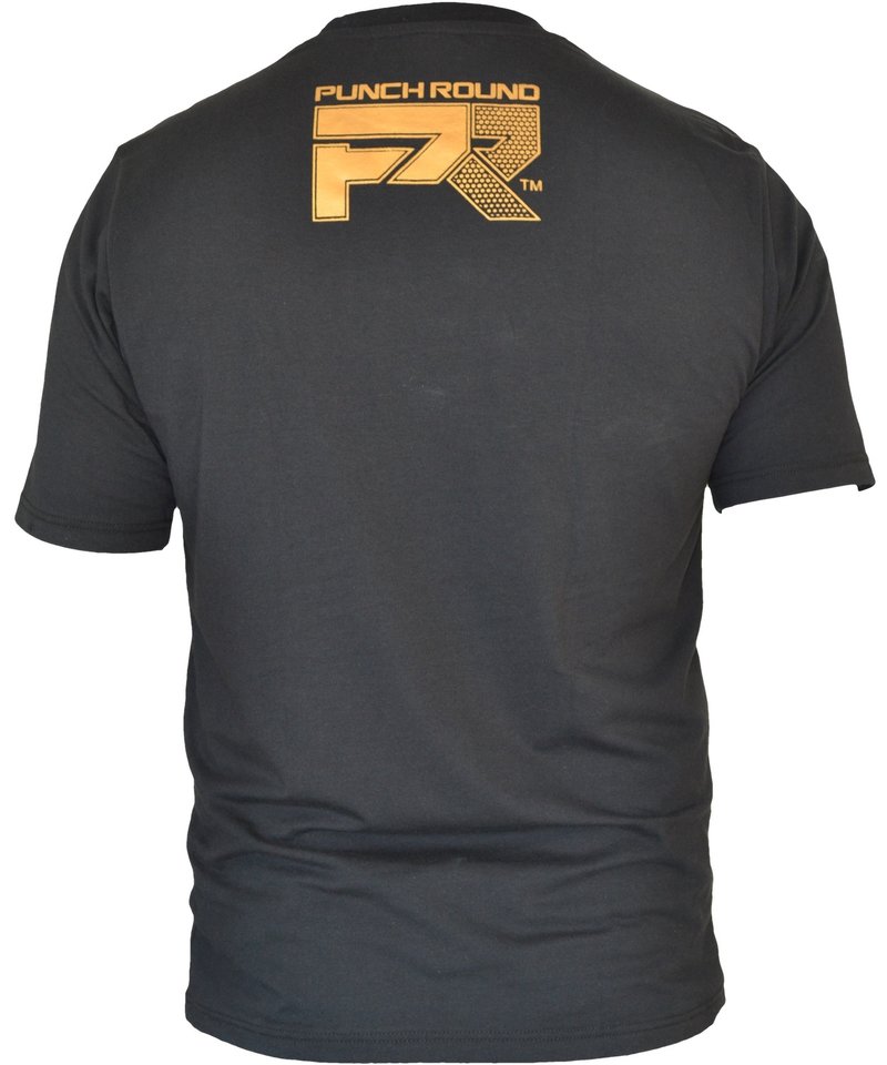 PunchR™  Punch Round Tiger Razor Shirt Zwart Goud