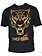 PunchR™  Punch Round Tiger Razor Shirt Black Gold