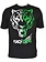 PunchR™  Punch Round Tiger Razor Shirt Black White Green