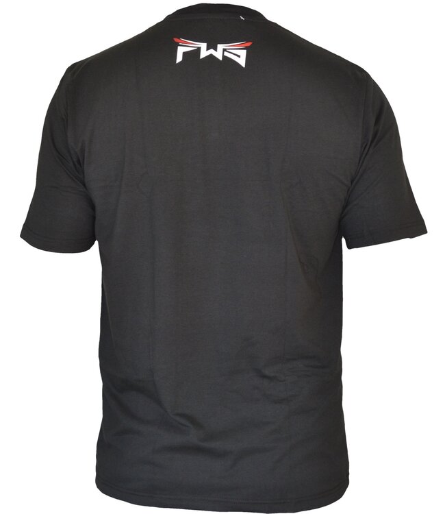 Fightwear Shop Ring Logo T Shirt Black White Red
