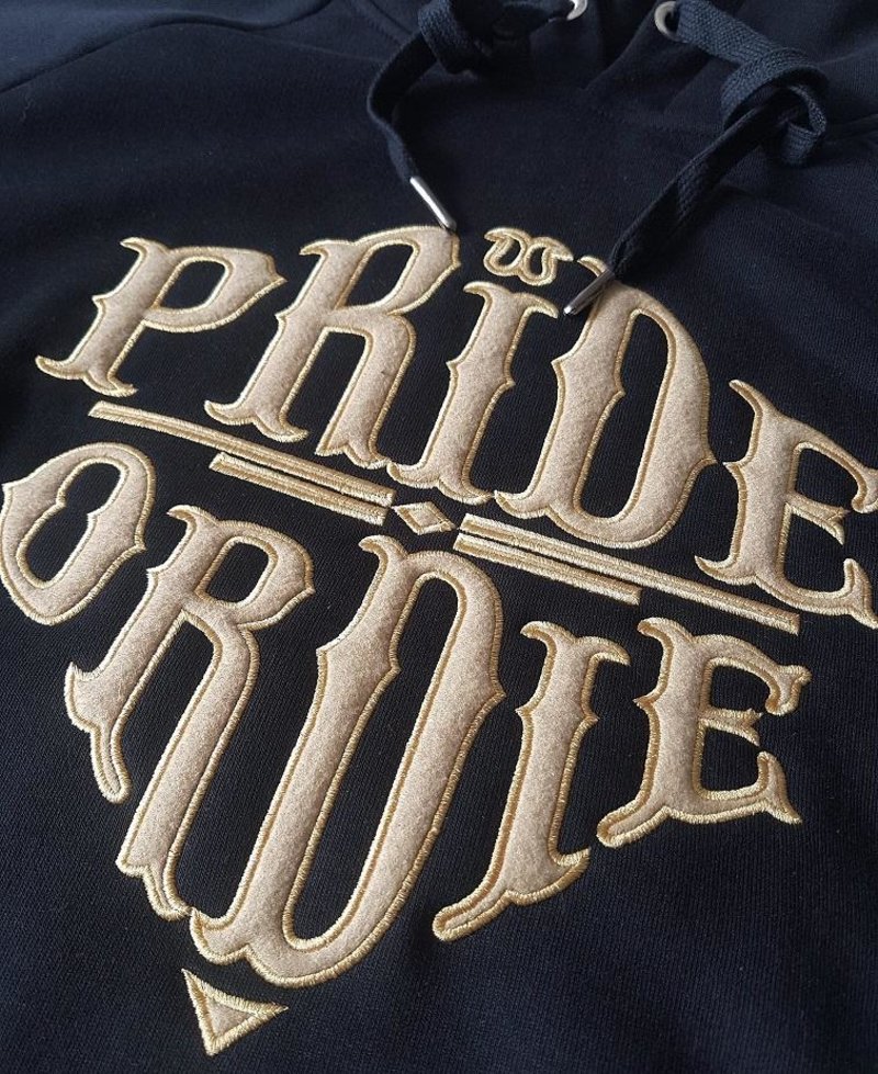 Pride or Die Pride or Die Hoody Sweater Reckless Schwarz Gold