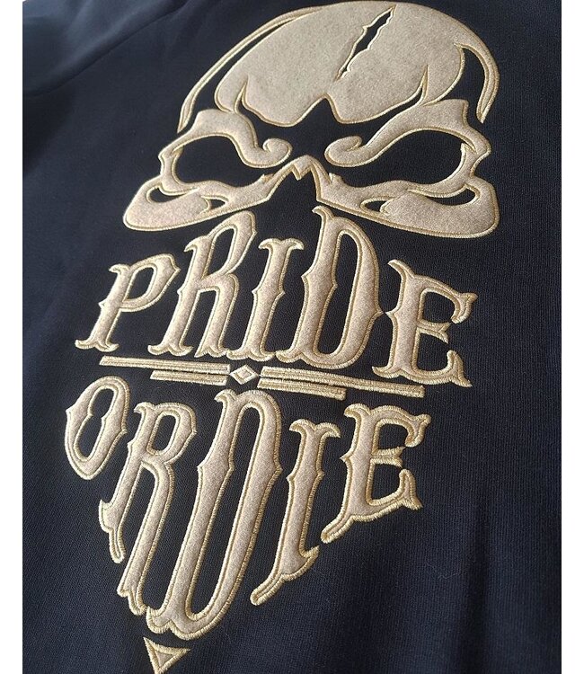 Pride or Die Hoody Sweater Reckless Zwart Goud