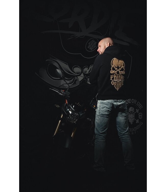 Pride or Die Pride or Die Hoody Sweater Reckless Schwarz Gold