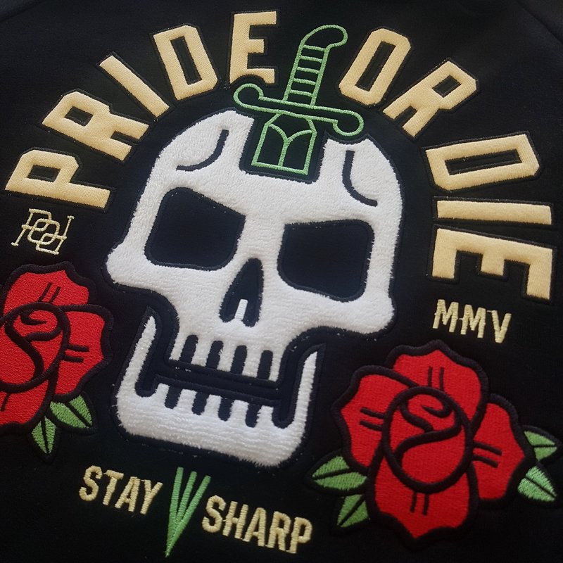 Pride or Die Pride or Die Hoody Sweater Stay Sharp Zwart