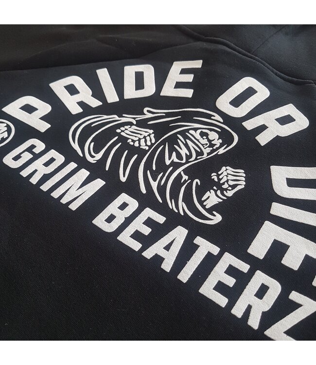 Pride or Die Hoody Sweater Grim Beaterz Zwart