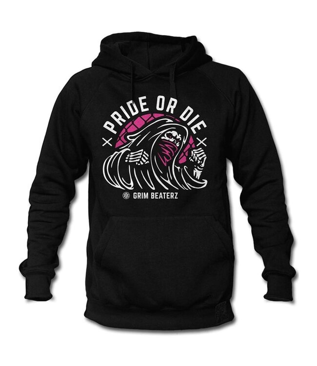 Pride or Die Pride or Die Hoody Sweater Grim Beaterz Zwart