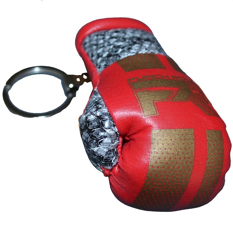 PunchR™  Punch Round Boxing Glove Keyring Snake Red Gold