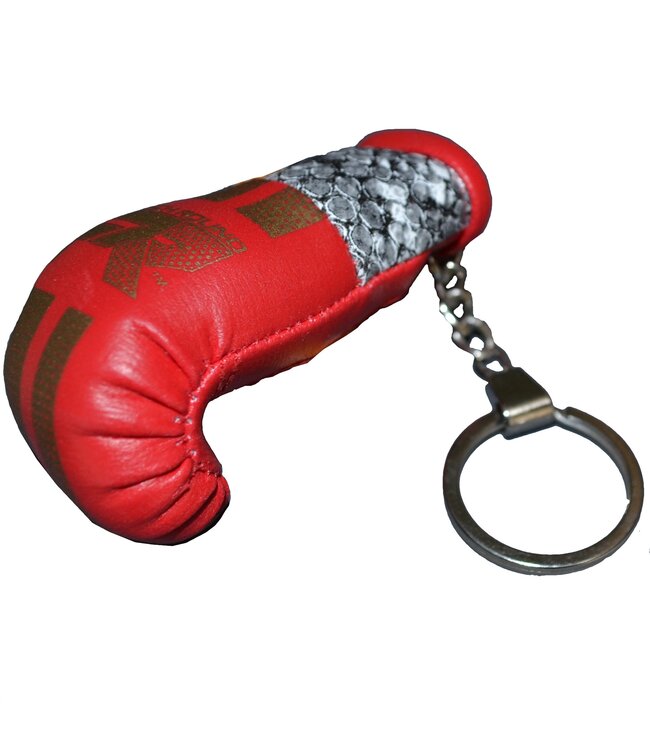 PunchR™  Punch Round Bokshandschoen Sleutelhanger Snake Rood