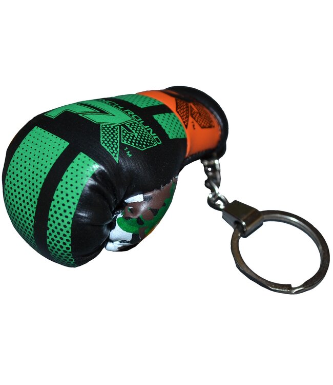 PunchR™  Punch Round Boxhandschuh Schlüsselring Camo Grün Orange