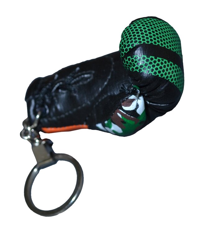 Punch Round Bokshandschoen Sleutelhanger Camo Groen Oranje