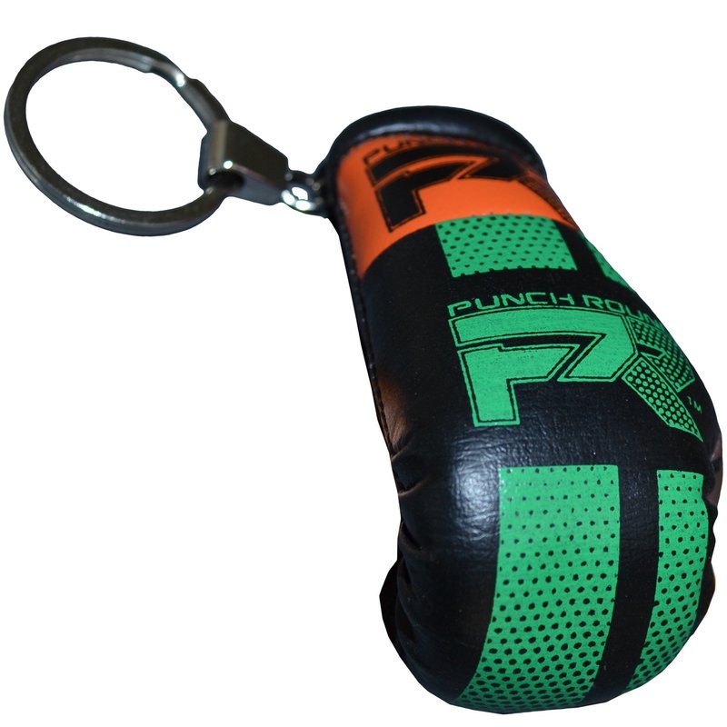 PunchR™  Punch Round Boxing Glove Keyring Camo Green Orange