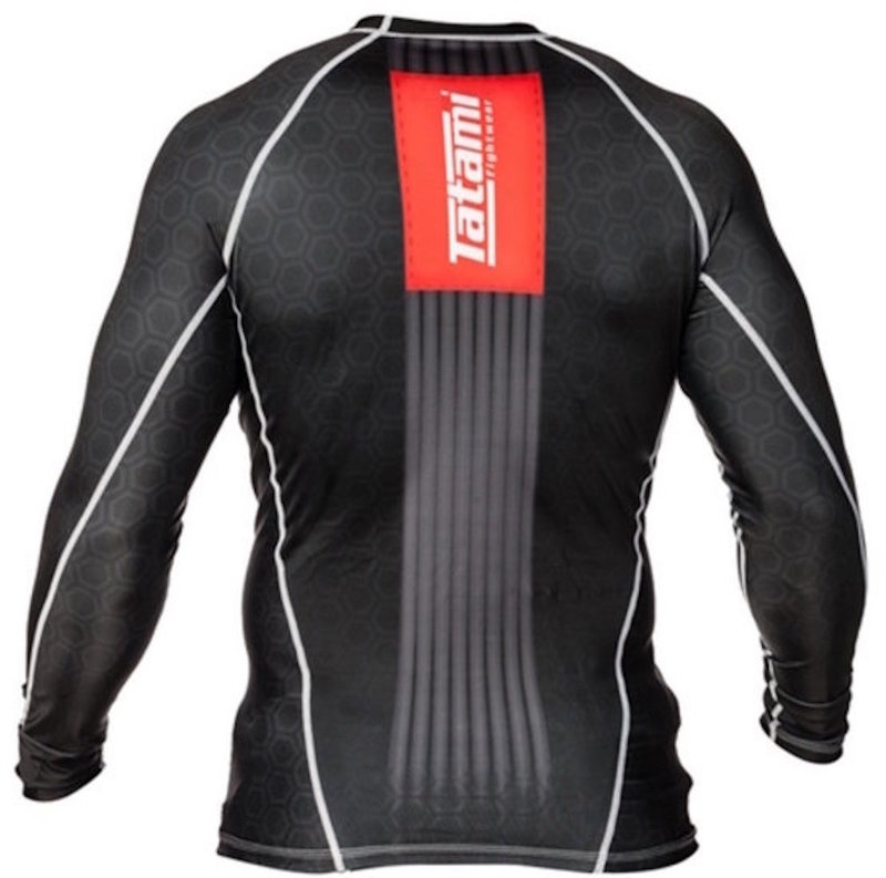 Tatami Fightwear Tatami BJJ Fightwear L/A IBJJF Rash Guards Schwarz