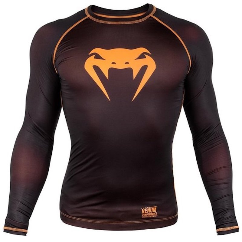 Venum Venum Contender 3.0 Compressie T-shirts L/S Zwart Oranje