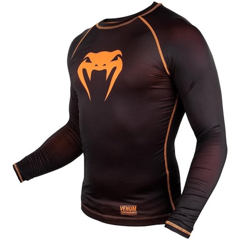 Venum Venum Contender 3.0 Compression T Shirts L/S Black Orange