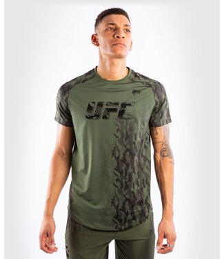 UFC UFC Venum Authentic Fight Week Herren Leistung K/A T-Shirt Khaki