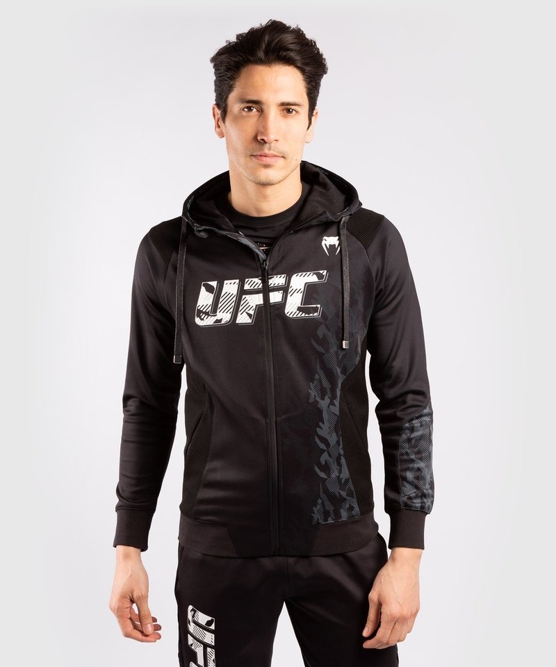 Venum UFC Venum Authentic Fight Week Herren Zip Hoodie Schwarz