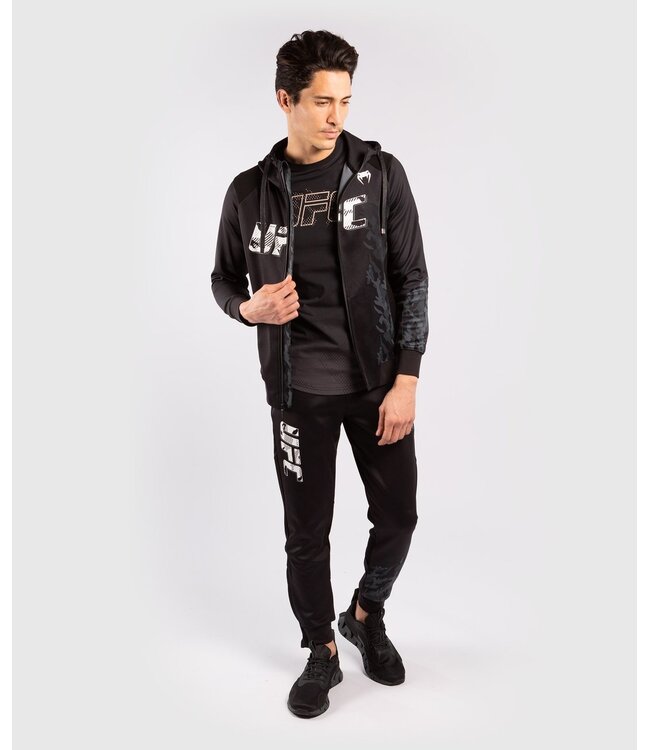 UFC Venum Authentic Fight Week Herren Zip Hoodie Schwarz