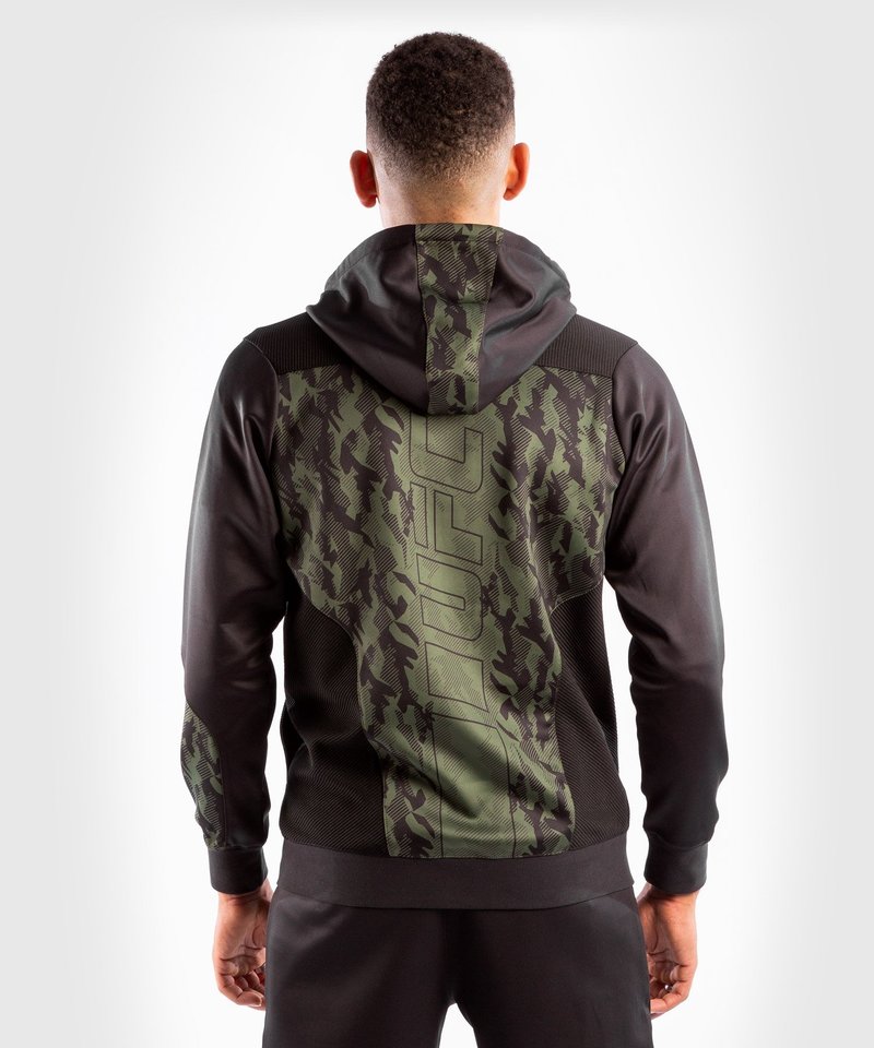 Venum UFC Venum Authentic Fight Week Men's Zip Hoodie Khaki