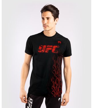UFC UFC Venum Authentic Fight Week K/A T-Shirt Schwarz Rot