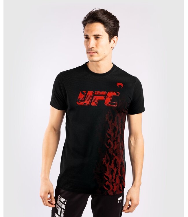 Venum UFC Venum Authentic Fight Week Men's S/S T-shirt Black Red