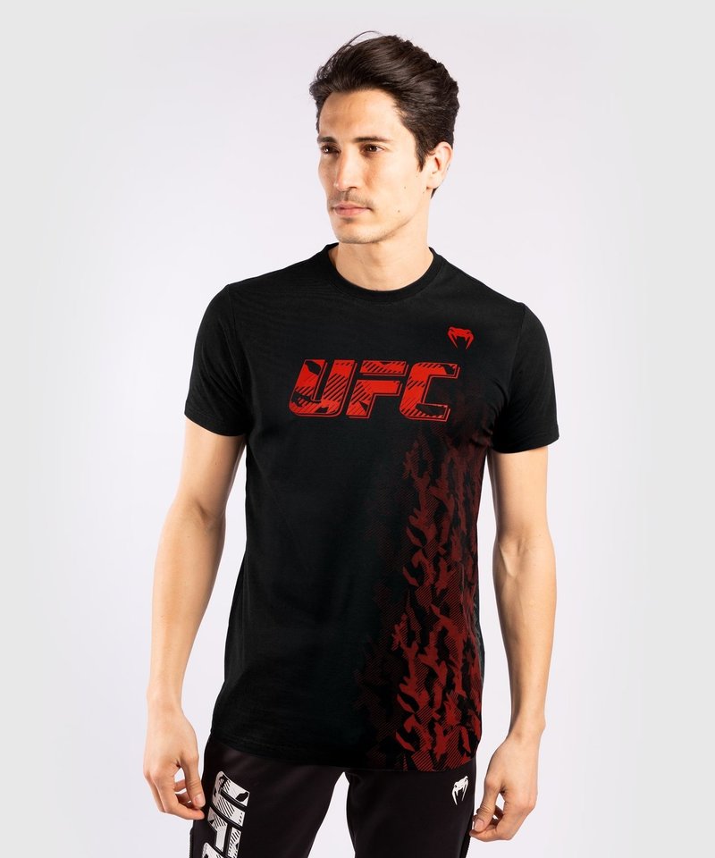 Venum UFC Venum Authentic Fight Week K/A T-Shirt Schwarz Rot