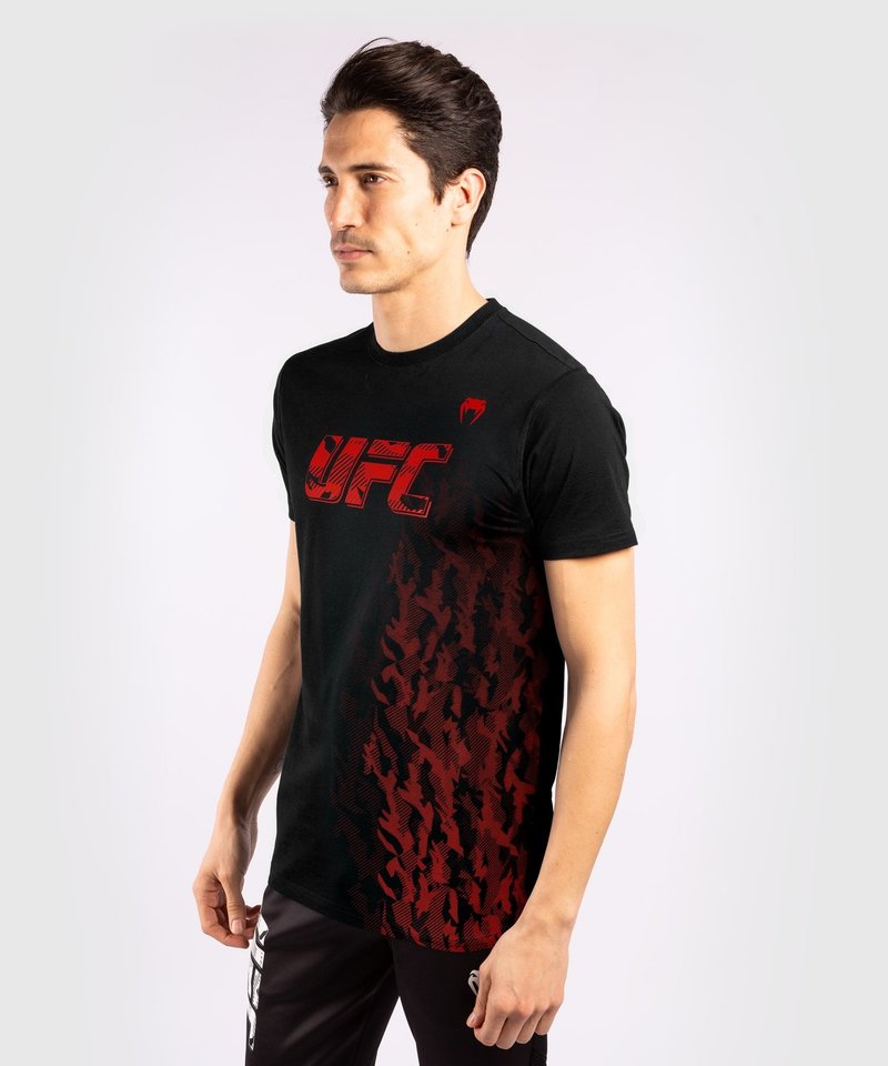 Venum UFC Venum Authentic Fight Week K/A T-Shirt Schwarz Rot