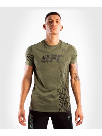 UFC Venum Authentic Fight Week Mens Performance Short Sleeve T-shirt -  KHAKI - Sport Brasil Rj