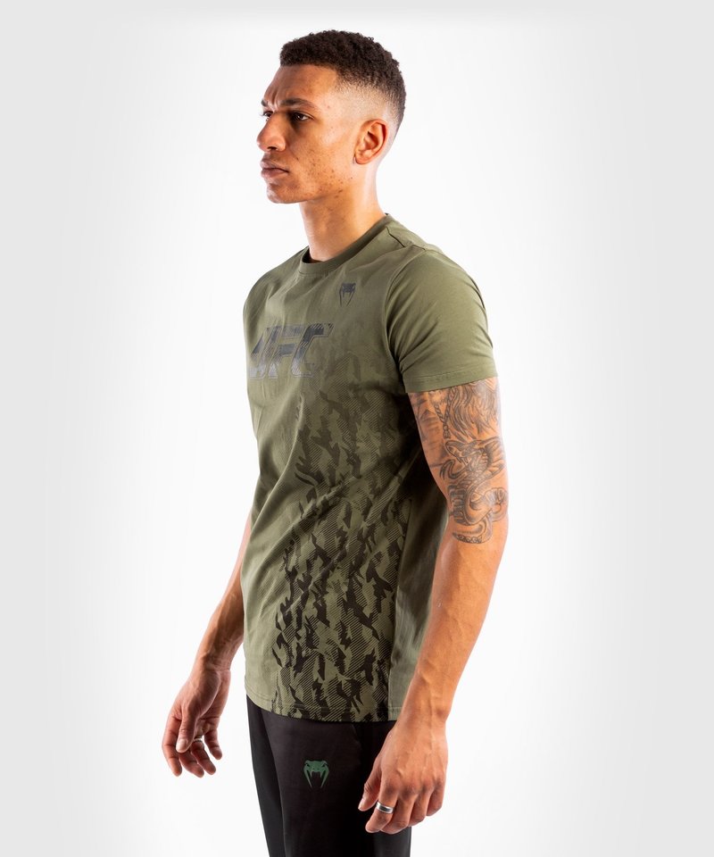 UFC Venum Authentic Fight Week T-shirt Khaki - FIGHTWEAR SHOP EUROPE