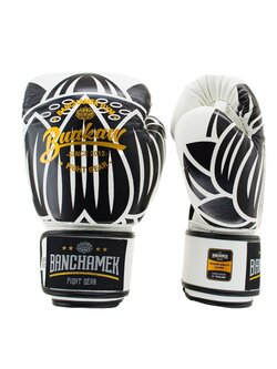 Buakaw Buakaw Benchamek Boxhandschuhe Weiß Leder