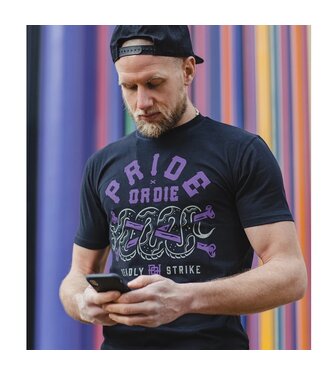 PRiDEorDiE Pride or Die T Shirt Deadly Strike Zwart