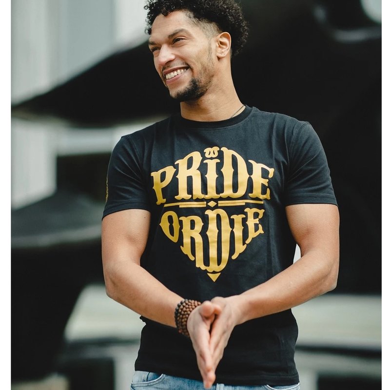 Pride or Die Pride or Die T Shirt "Reckless" Black Gold