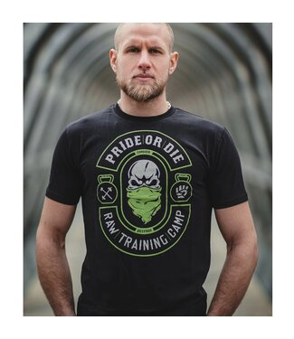PRiDEorDiE Pride or Die T Shirt Raw Training Camp V2 Black
