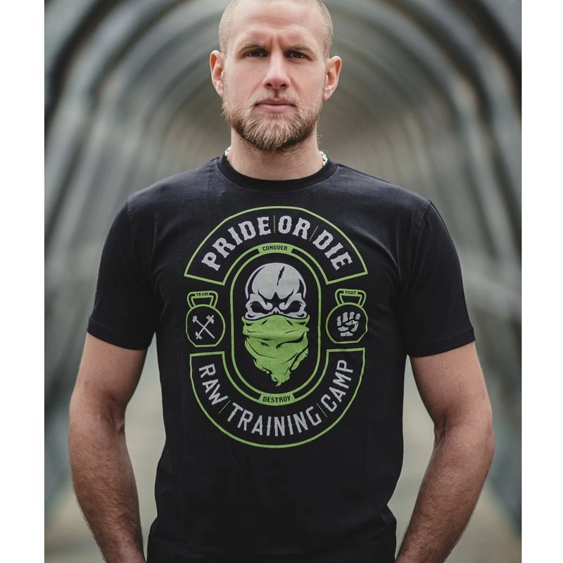 Pride or Die Pride or Die T Shirt "Raw Training Camp V2" Black