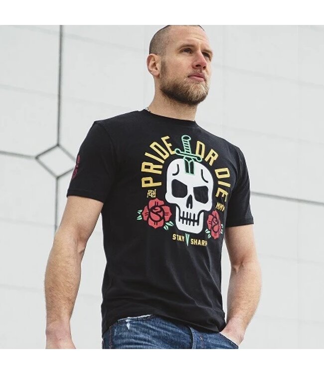 Pride or Die T Shirt "Stay Sharp" Black