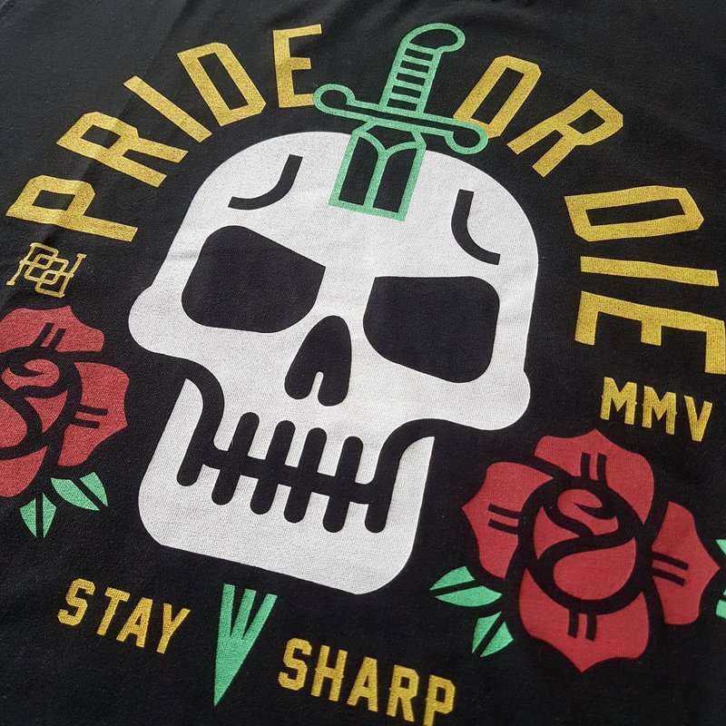 Pride or Die Pride or Die T Shirt "Stay Sharp" Black