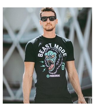 PRiDEorDiE Pride or Die T Shirt Beast Mode Zwart