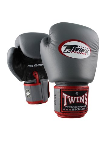 Twins Special Twins Boxhandschuhe BGVL 3 Air Grau Rot Twins Fight Gear.