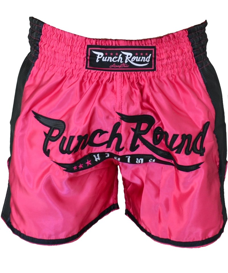 PunchR™  Punch Round™ FTX Muay Thai Short Rosa Schwarz