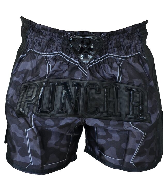 PunchR™  PunchR Kickboks Short Urban Camo Zwart