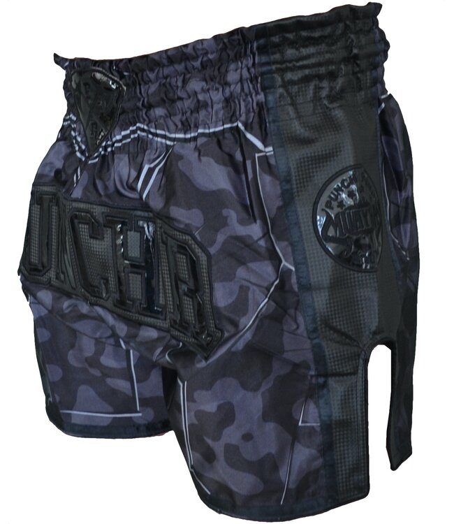 PunchR Kickboks Muay Thai Short Urban Camo Black