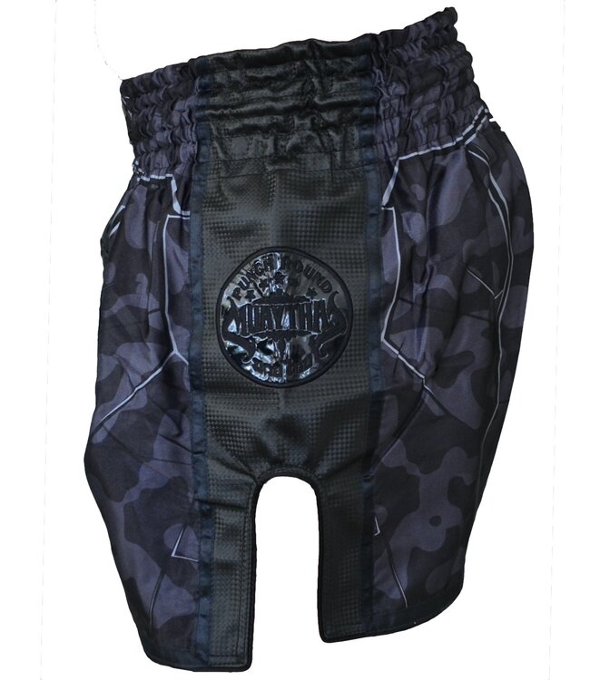 PunchR™  PunchR Kickboxing Short Urban Camo Schwarz von Punch Round™