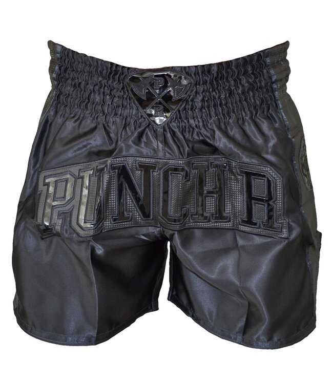 PunchR Muay Thai Kickboks Broek MTS8 Zwart