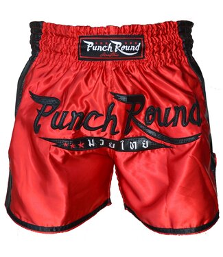 PunchR™  Punch Round™ FTX Muay Thai Short Rot Schwarz