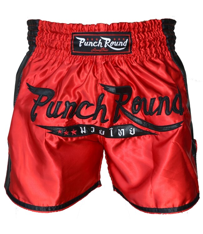 PunchR™  Punch Round™ FTX Muay Thai Short Red Black
