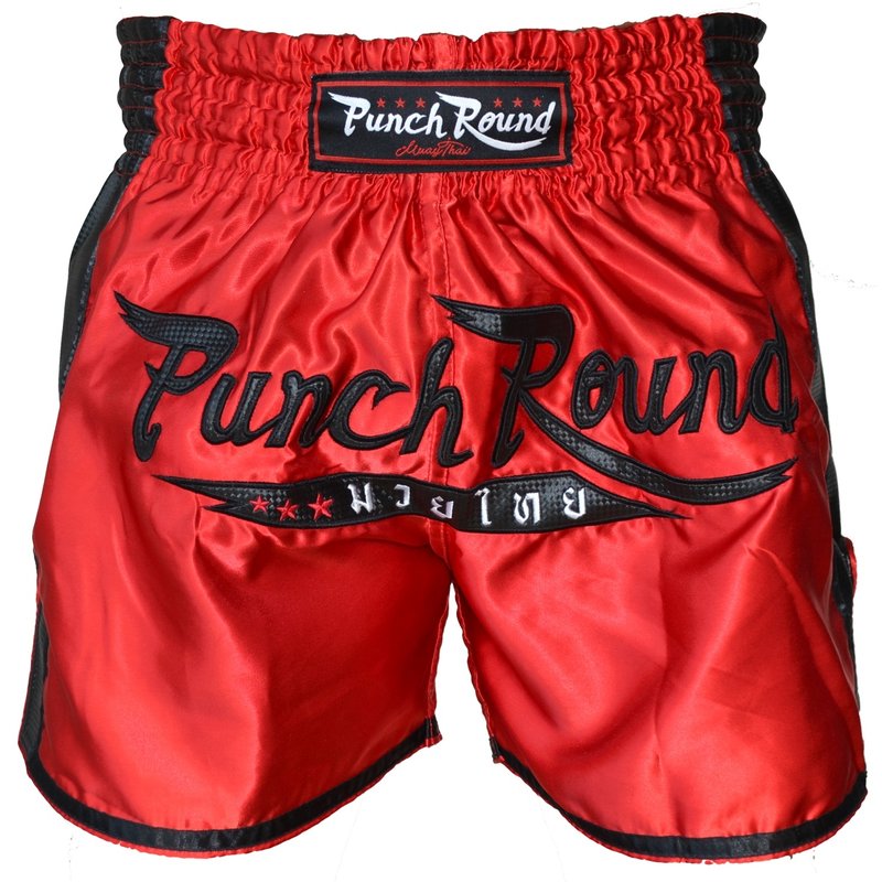 PunchR™  Punch Round™ FTX Muay Thai Short Red Black