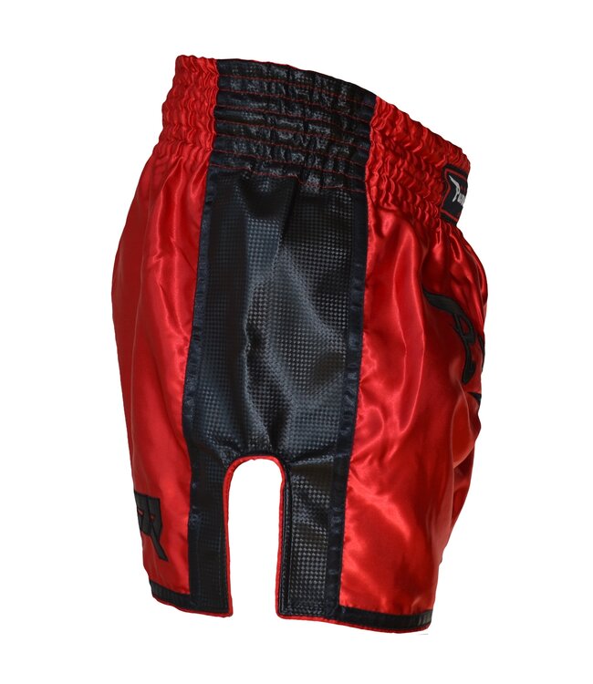 Punch Round™ FTX Muay Thai Short Red Black
