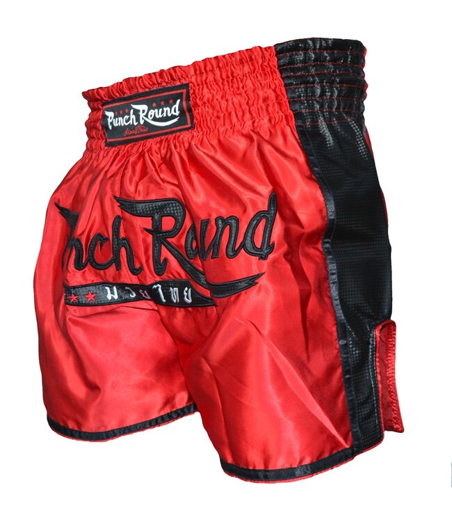 PunchR™  Punch Round™ FTX Muay Thai Short Rot Schwarz